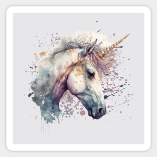 Watercolor Unicorn Sticker